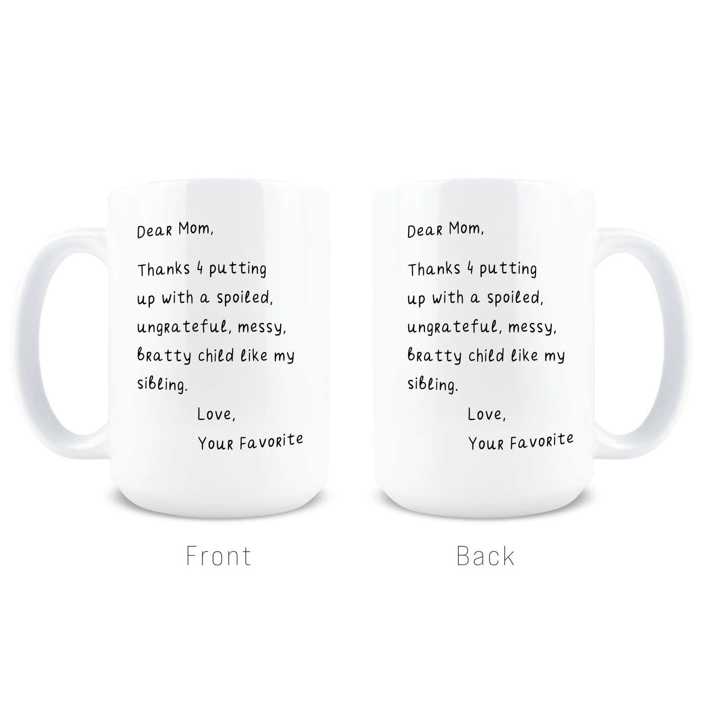 Putting up with a Spoiled Coffee Mug