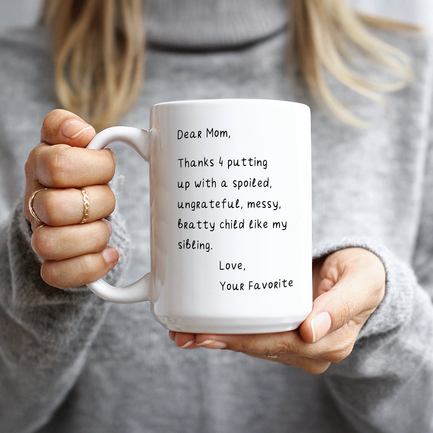 Putting up with a Spoiled Coffee Mug
