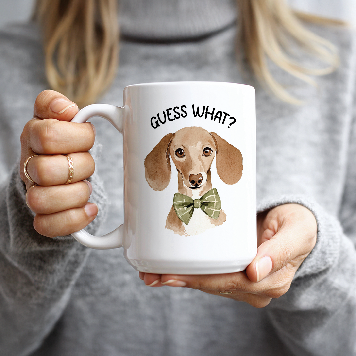 Guess What Dachshund Butt Coffee Mug