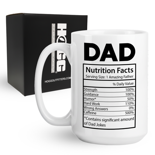 Dad Nutritional Facts Coffee Mug