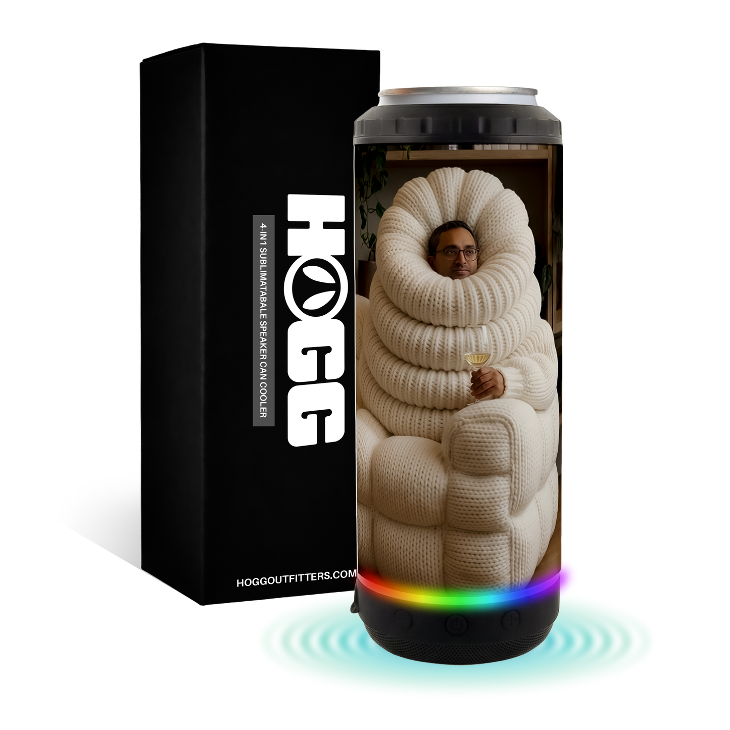 Chamath Couch 4 in 1 Can Cooler Speaker