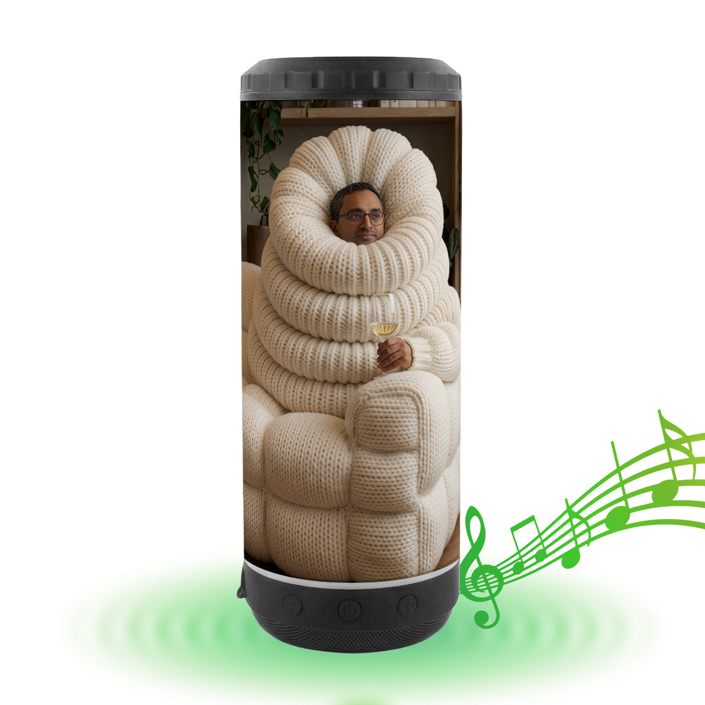 Chamath Couch 4 in 1 Can Cooler Speaker