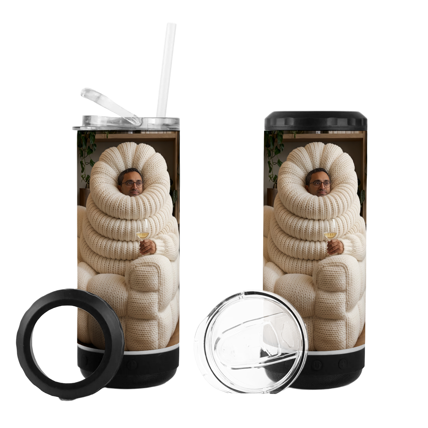 Chamath Couch 4 in 1 Can Cooler Speaker