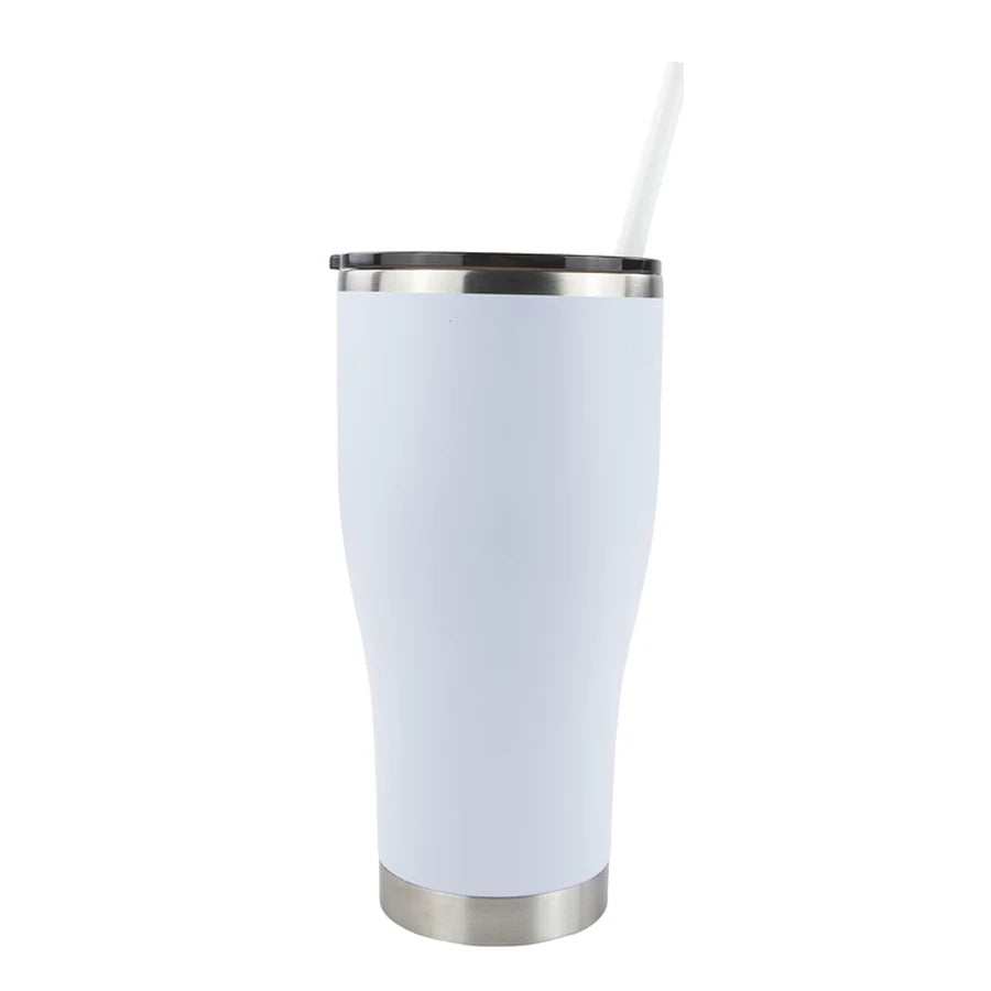 Gobelet moderne incurvé de 30 oz avec revêtement en poudre