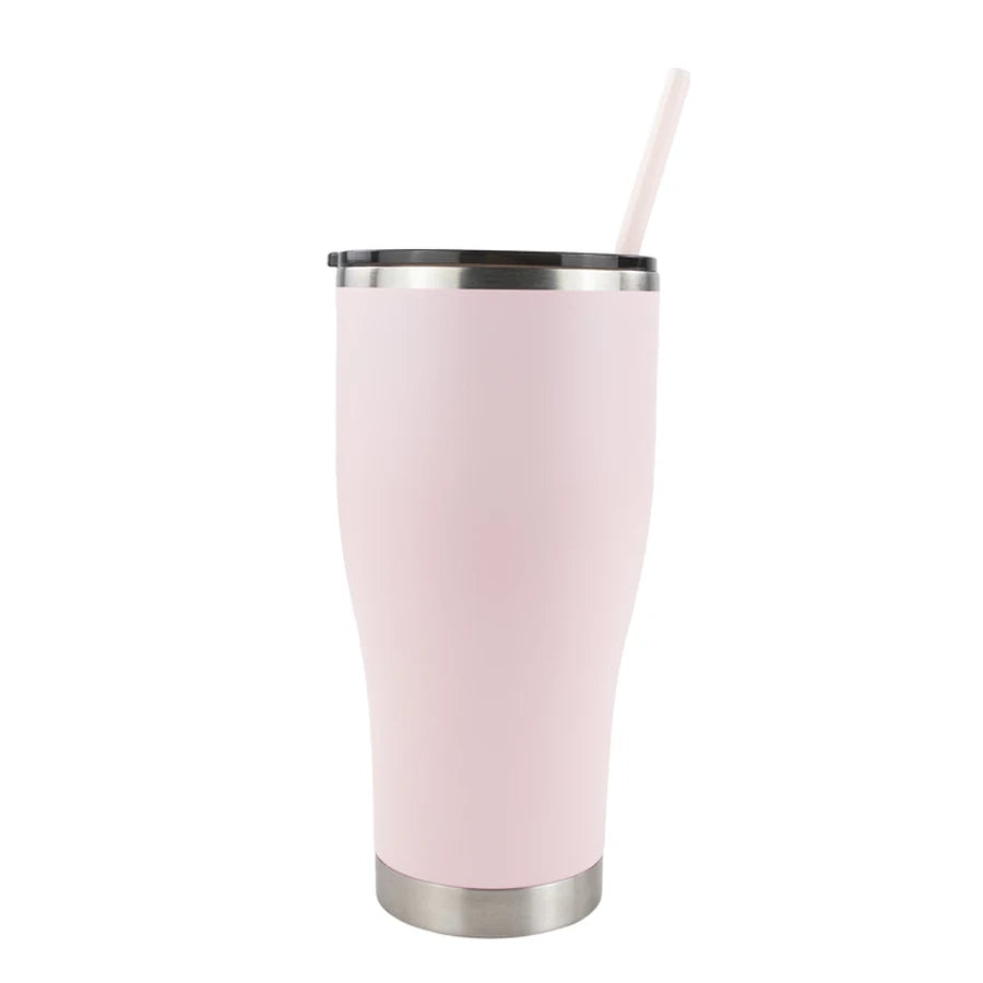 Gobelet moderne incurvé de 30 oz avec revêtement en poudre