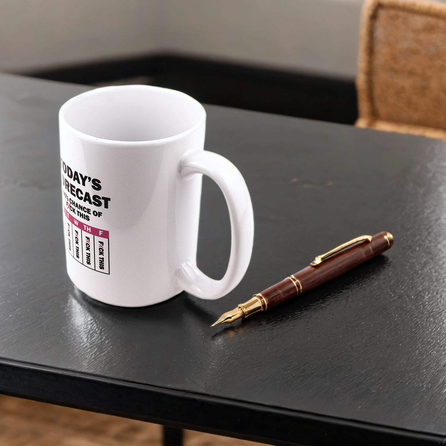 Sarcastic Work Forecast Coffee Mug