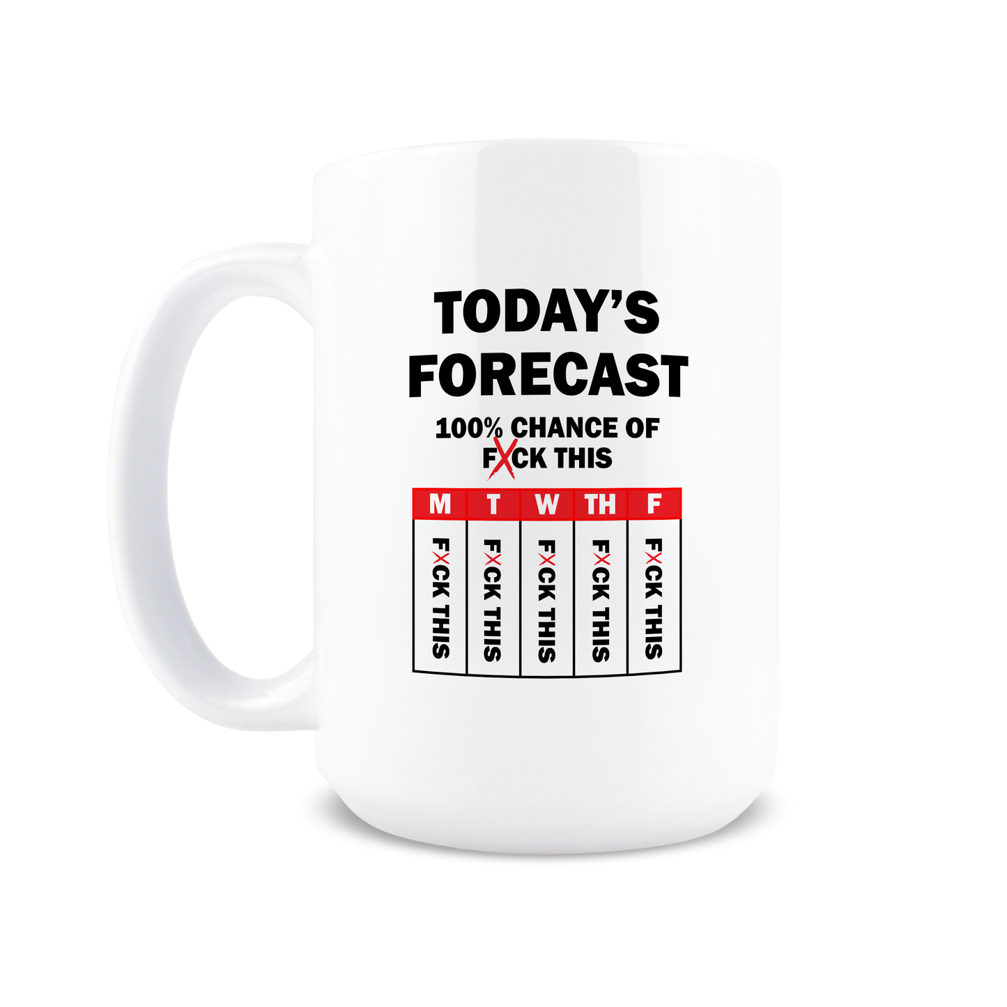 Sarcastic Work Forecast Coffee Mug