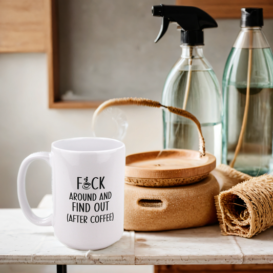 Find Out After Coffee Mug