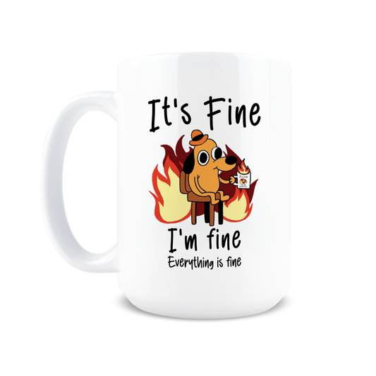 This is Fine Meme Coffee Mug