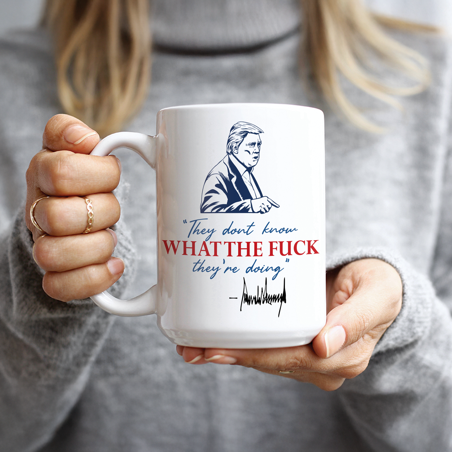 Israel and Iran Meme Trump Mug