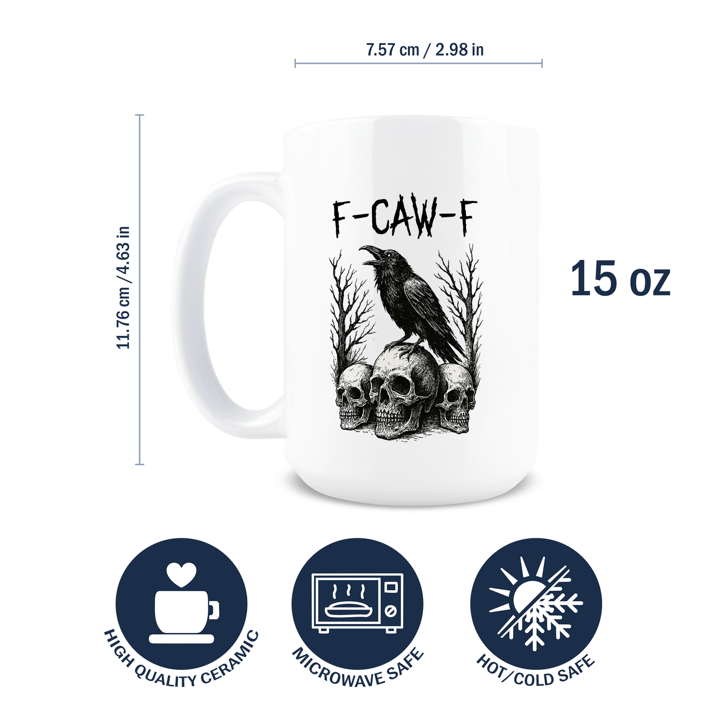 F Caw F - Crow and Chicken Coffee Mugs