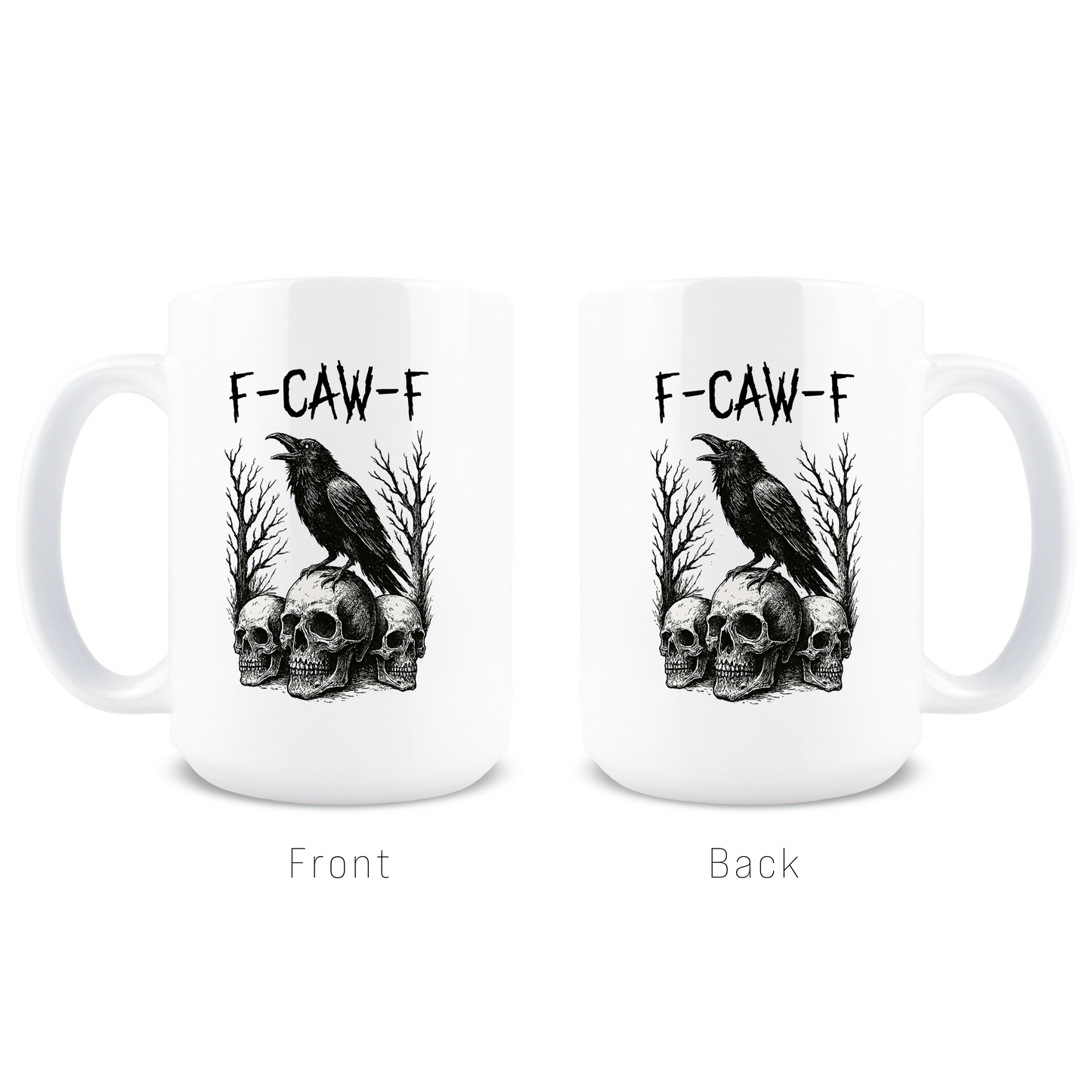 F Caw F - Crow and Chicken Coffee Mugs