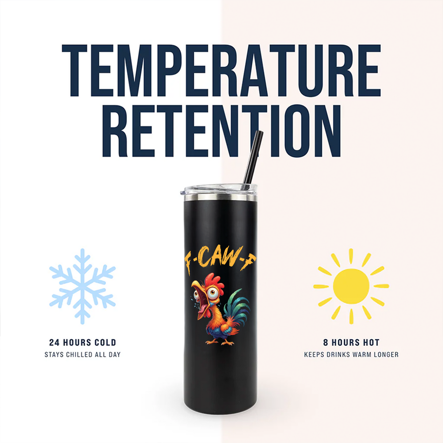 F-Caw-F 20oz Skinny Tumbler