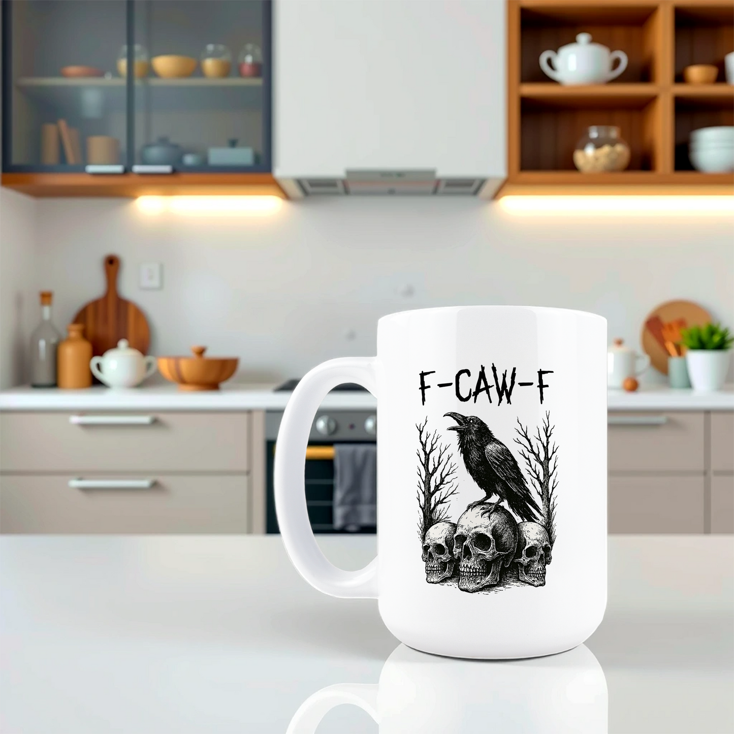 F Caw F Coffee Mugs