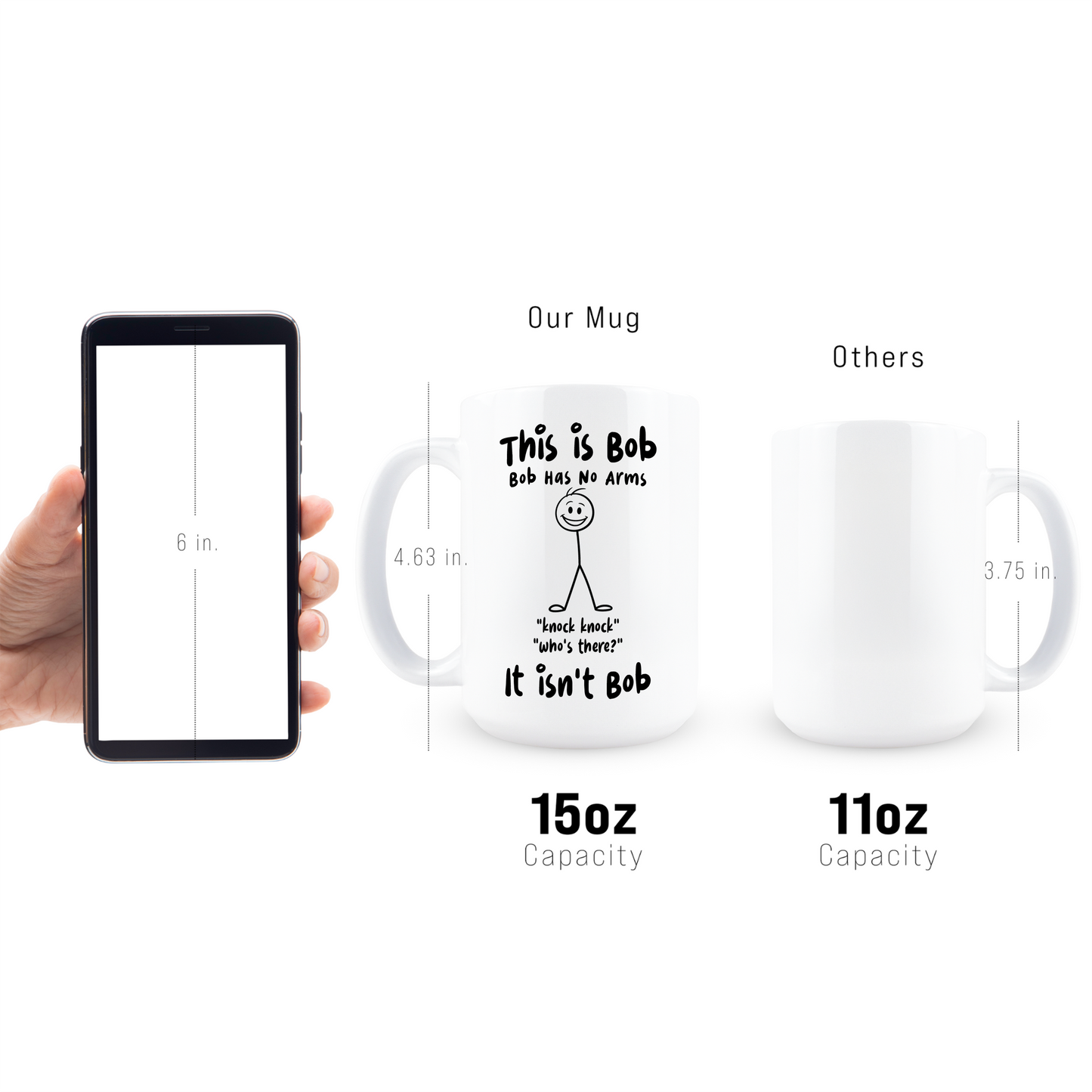 Bob Has No Arms Coffee Mug