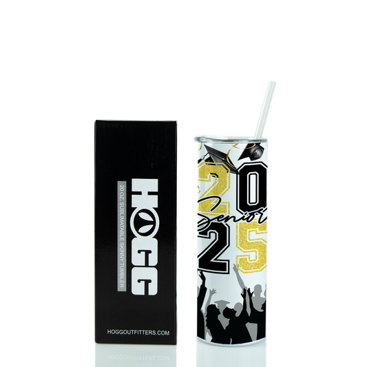 20oz Graduation Tumbler - Confetti Cap Toss