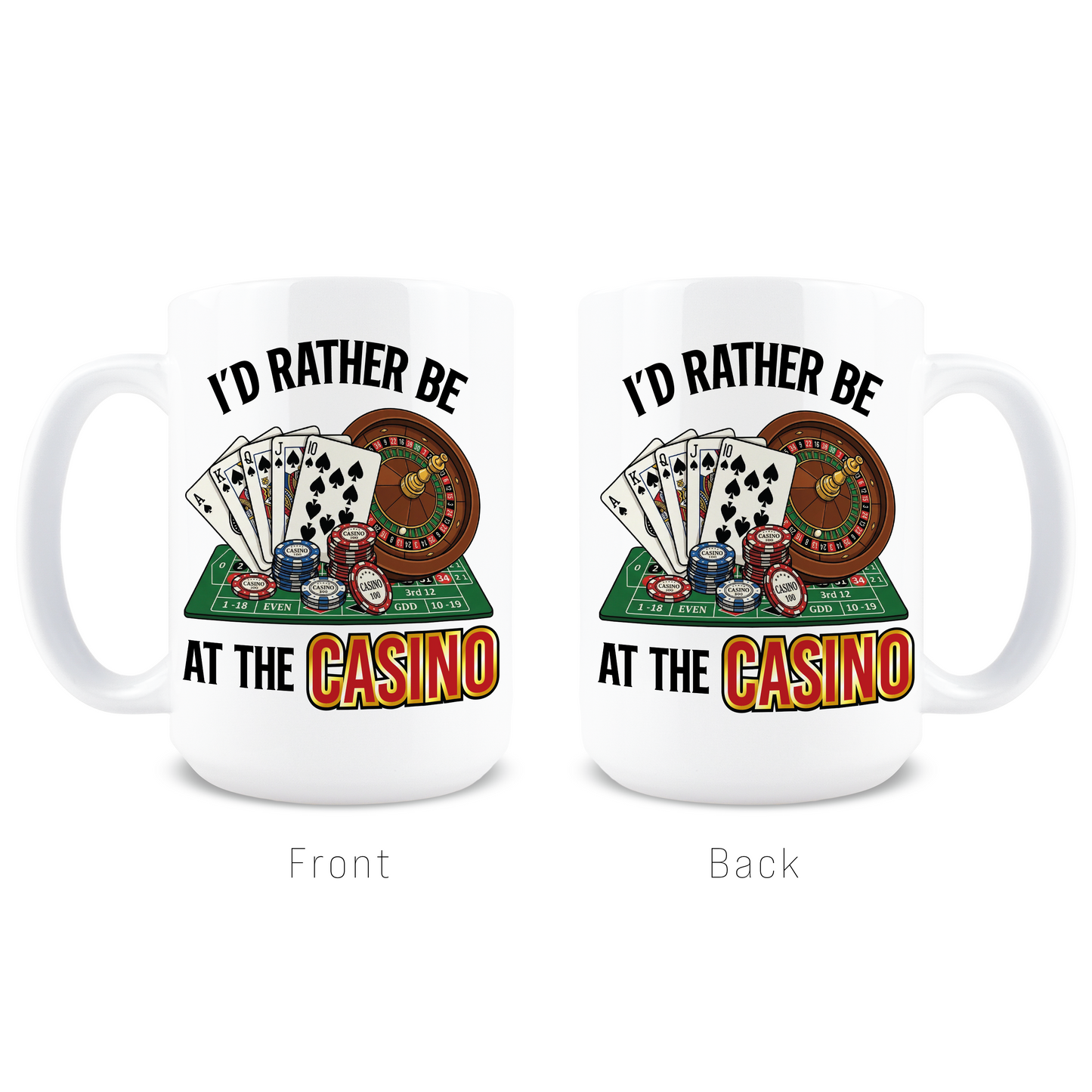 Promotional image for funny gambling lover gift mug