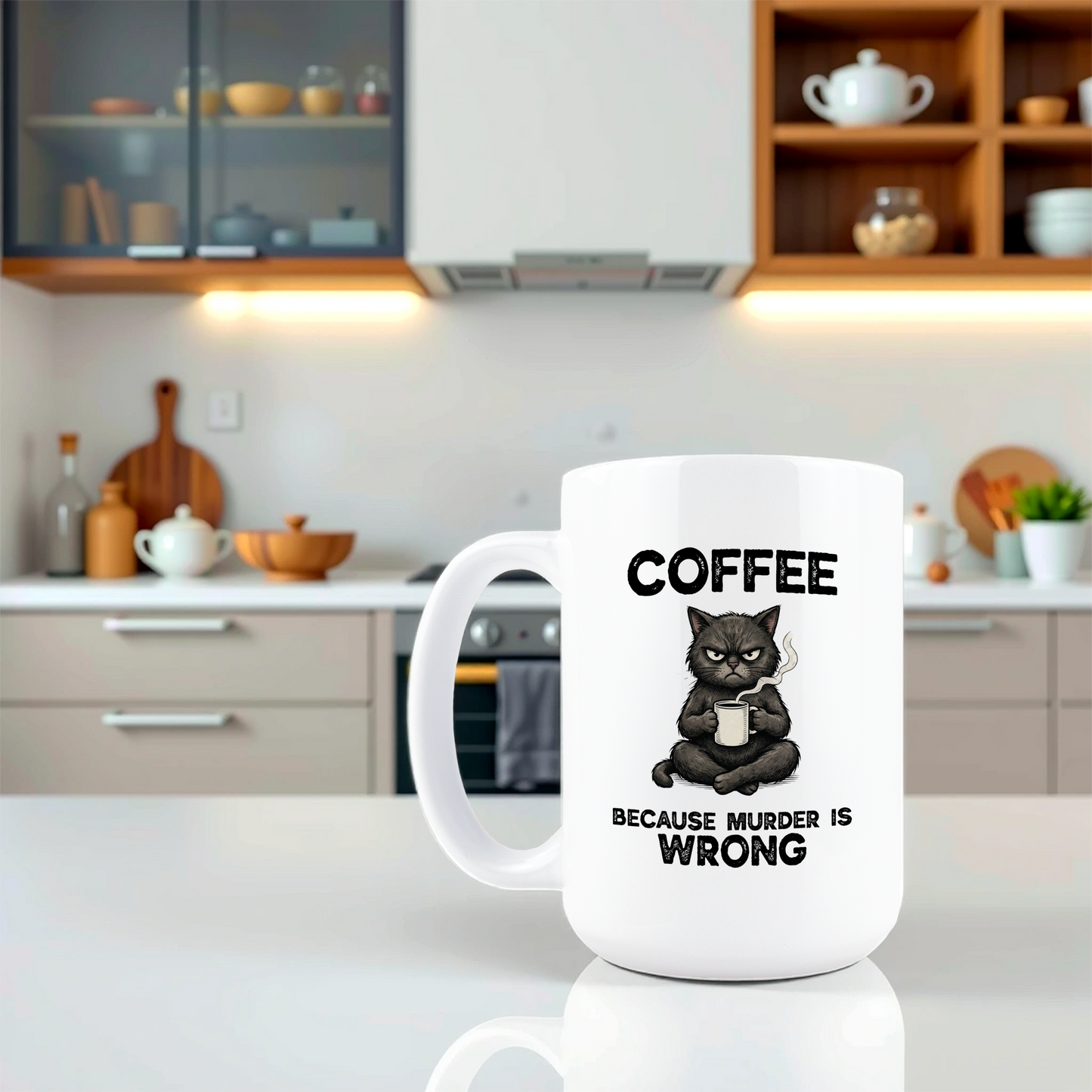 Coffee Because Murder is Wrong Mug
