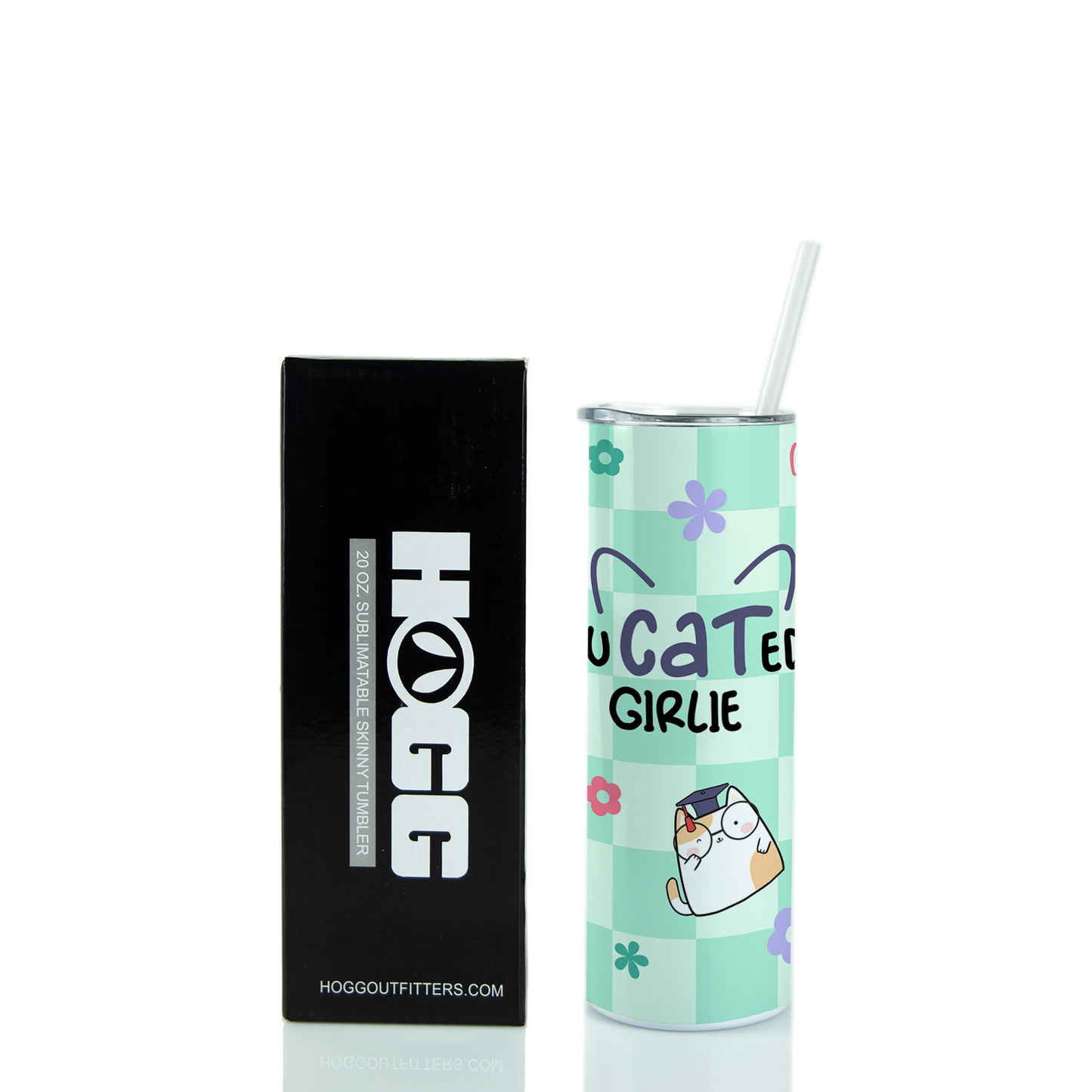20oz Graduation Tumbler - Educated Girlie