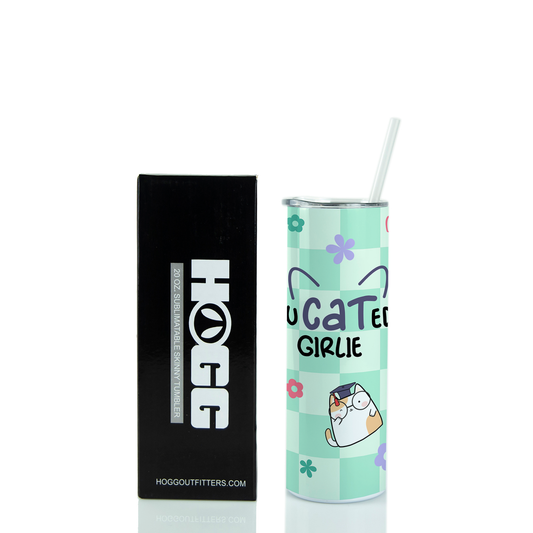 20oz Graduation Tumbler - Educated Girlie