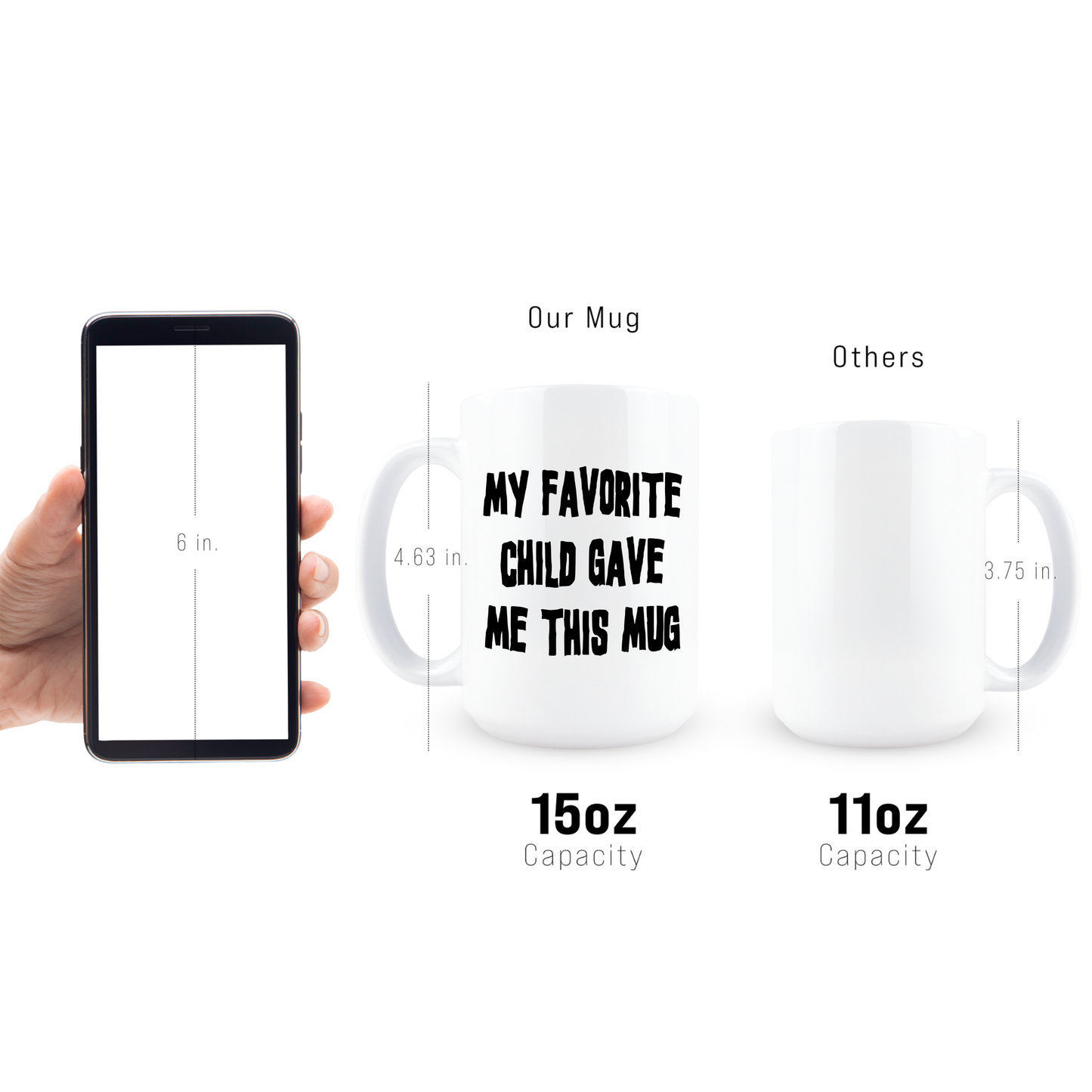 15oz Coffee Mugs for Parent - Favorite Child