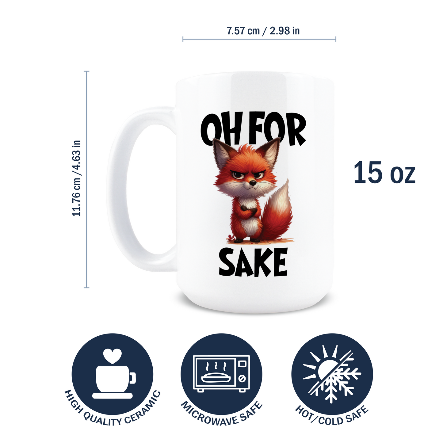 For Fox Sake Coffee Mug