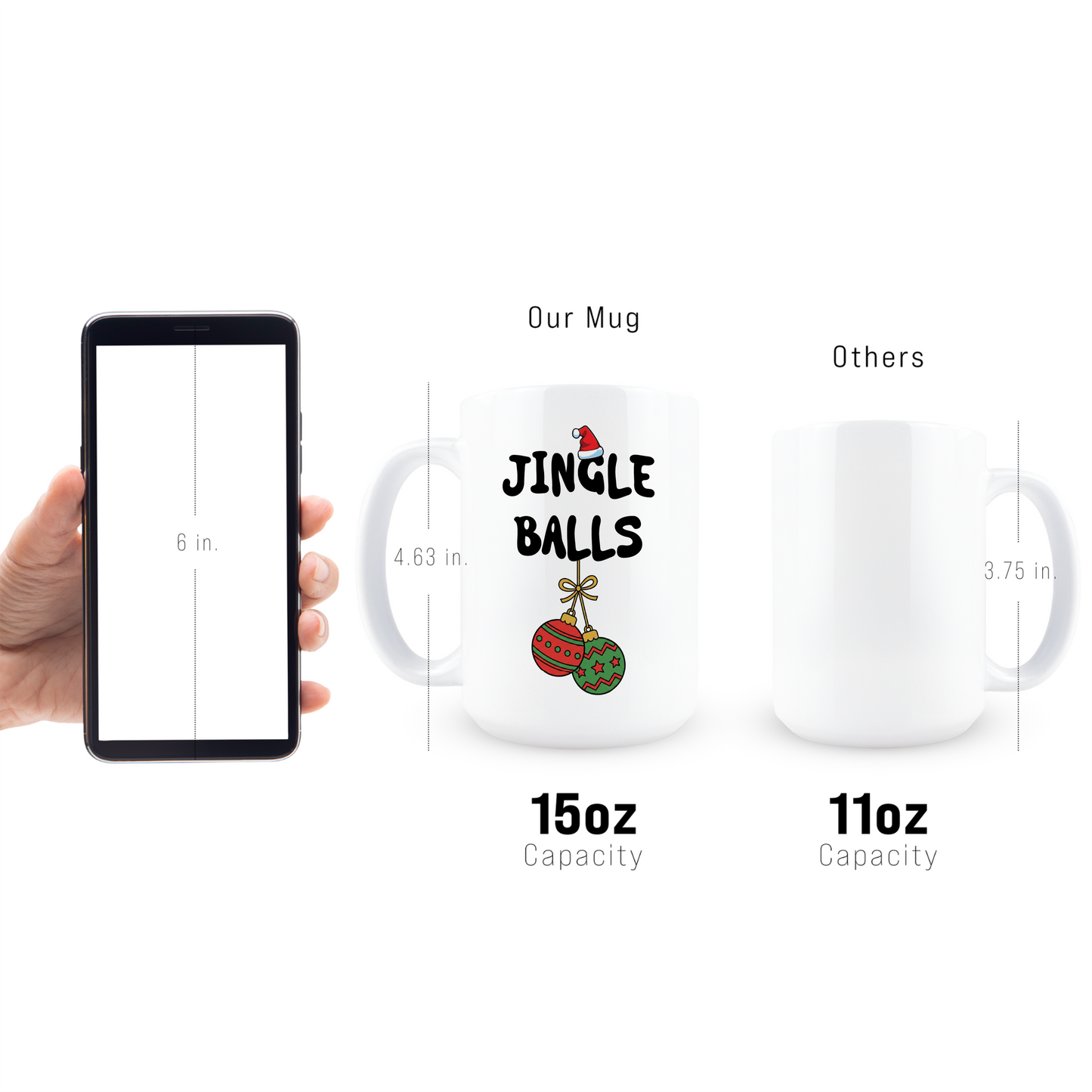 Jingle Balls Christmas Coffee Mug