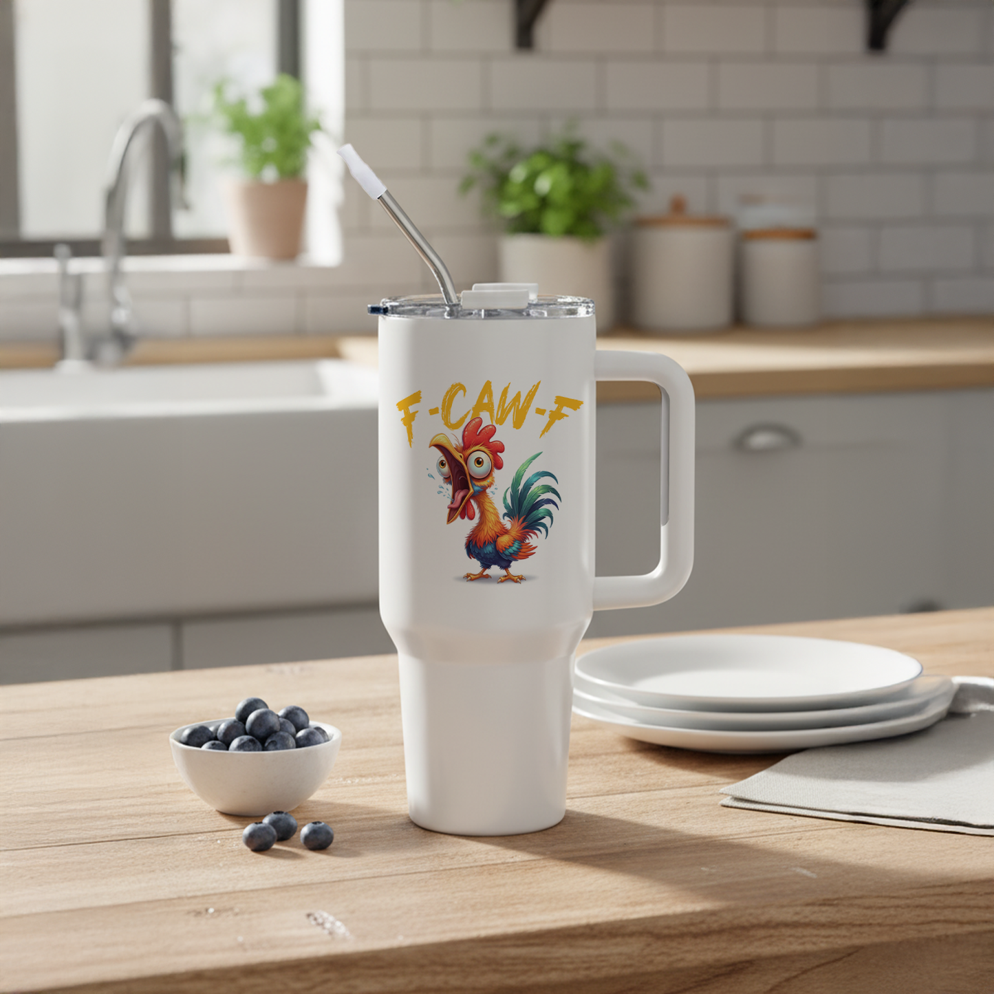 F-Caw-F 40oz Big Swig Tumbler