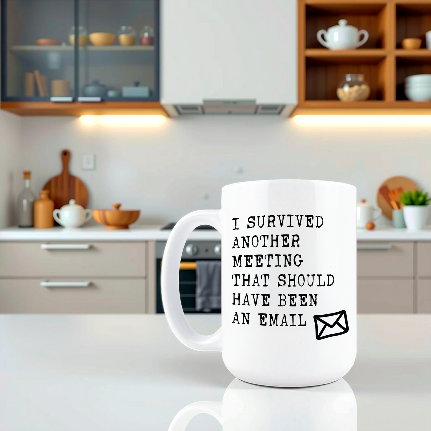 I Survived Another Meeting Coffee Mug