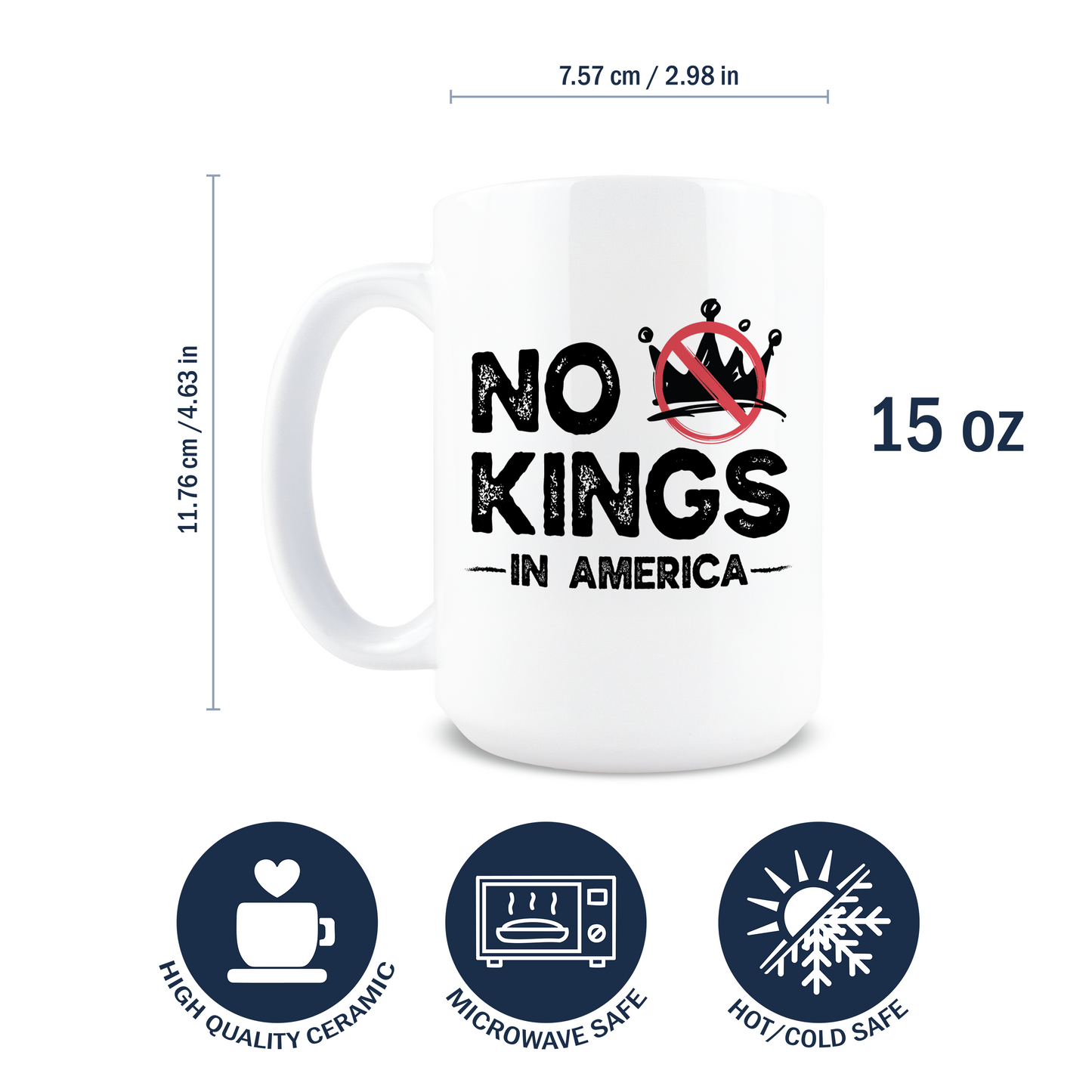 No Kings In America Coffee Mug