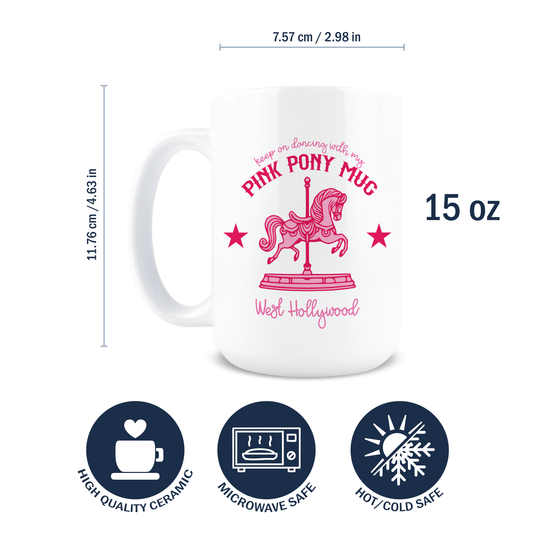 15oz Coffee Mug - Pink Pony Club