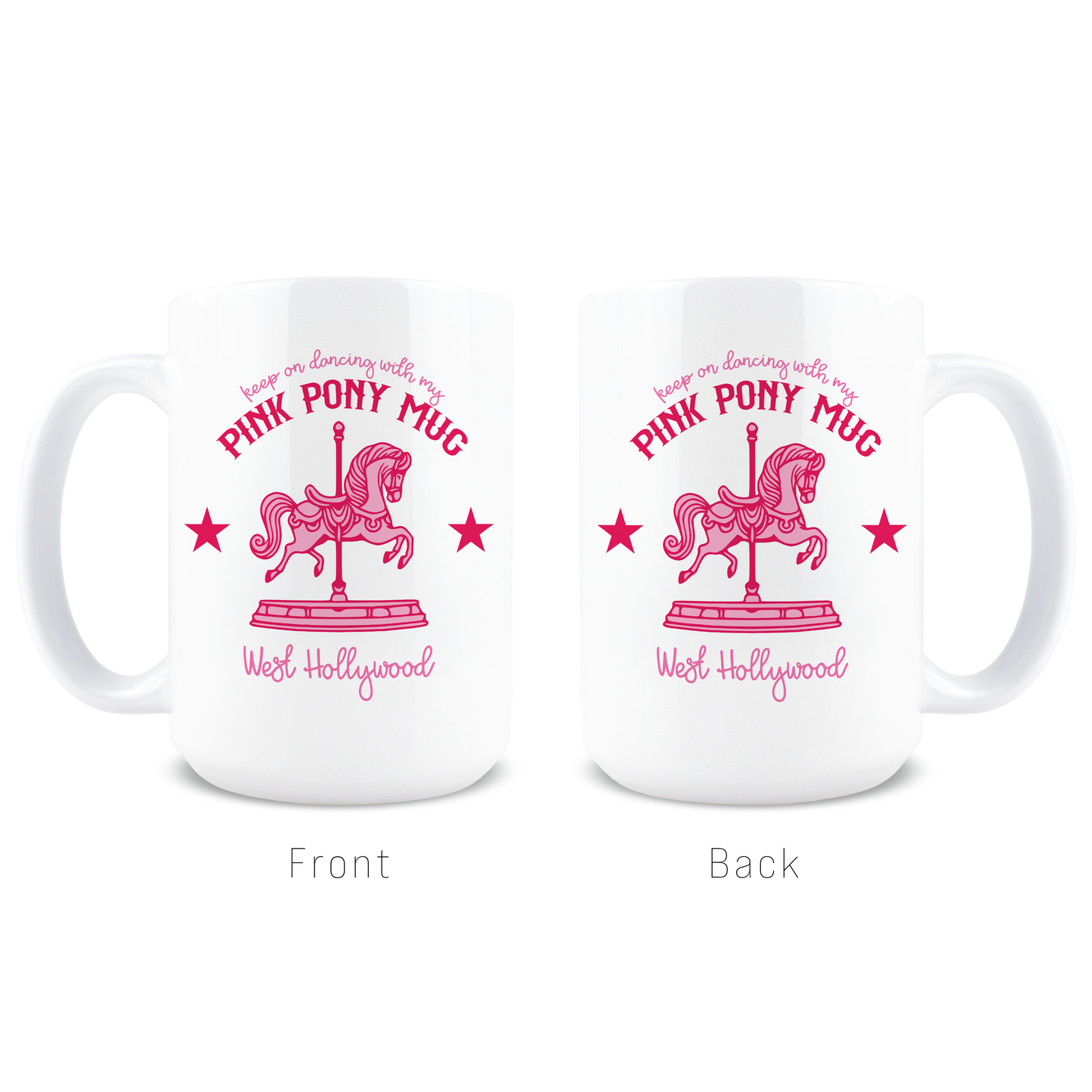15oz Coffee Mug - Pink Pony Club