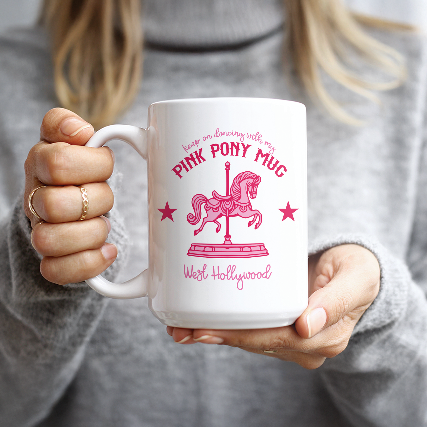 15oz Coffee Mug - Pink Pony Club