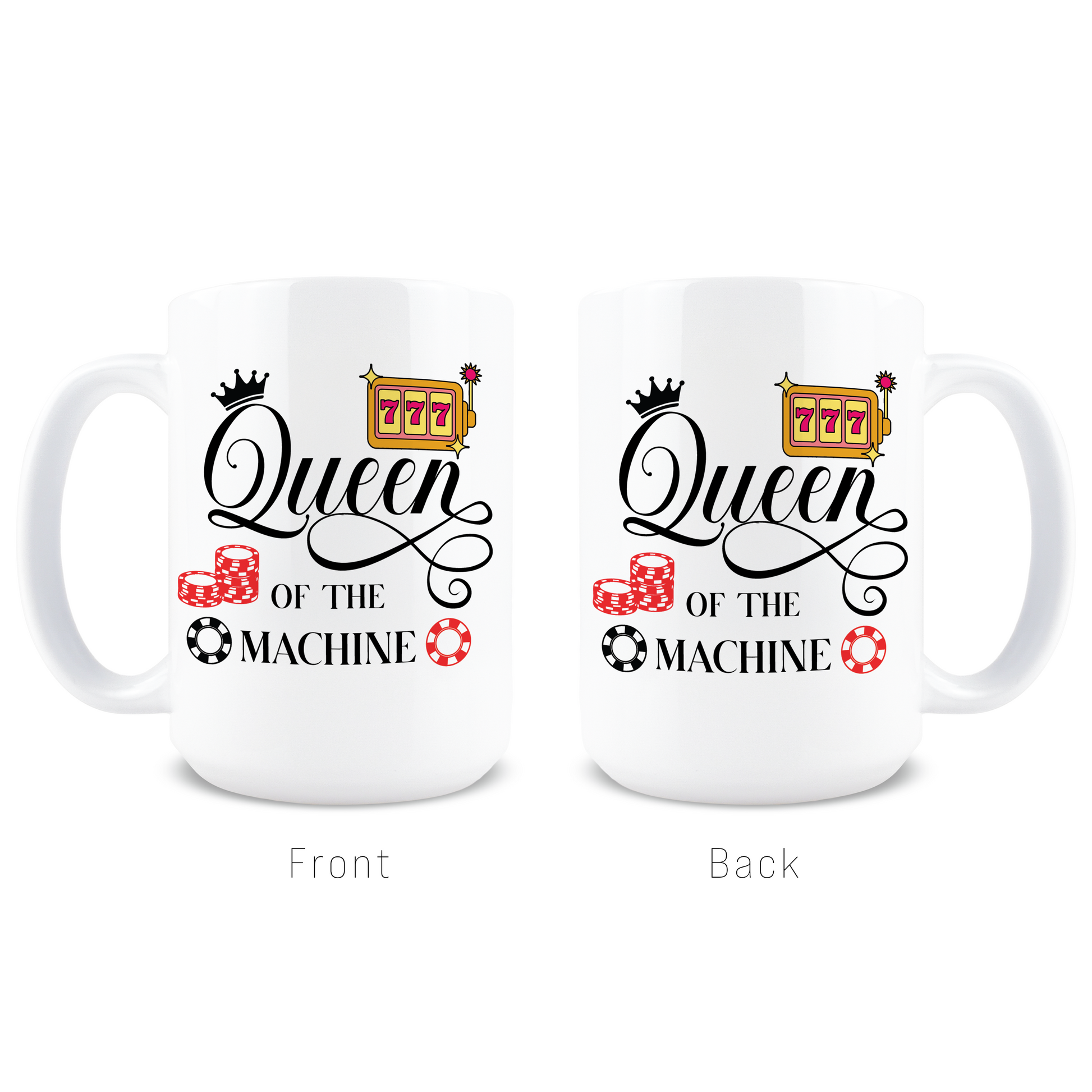 Promotional image for funny gambling gift mug