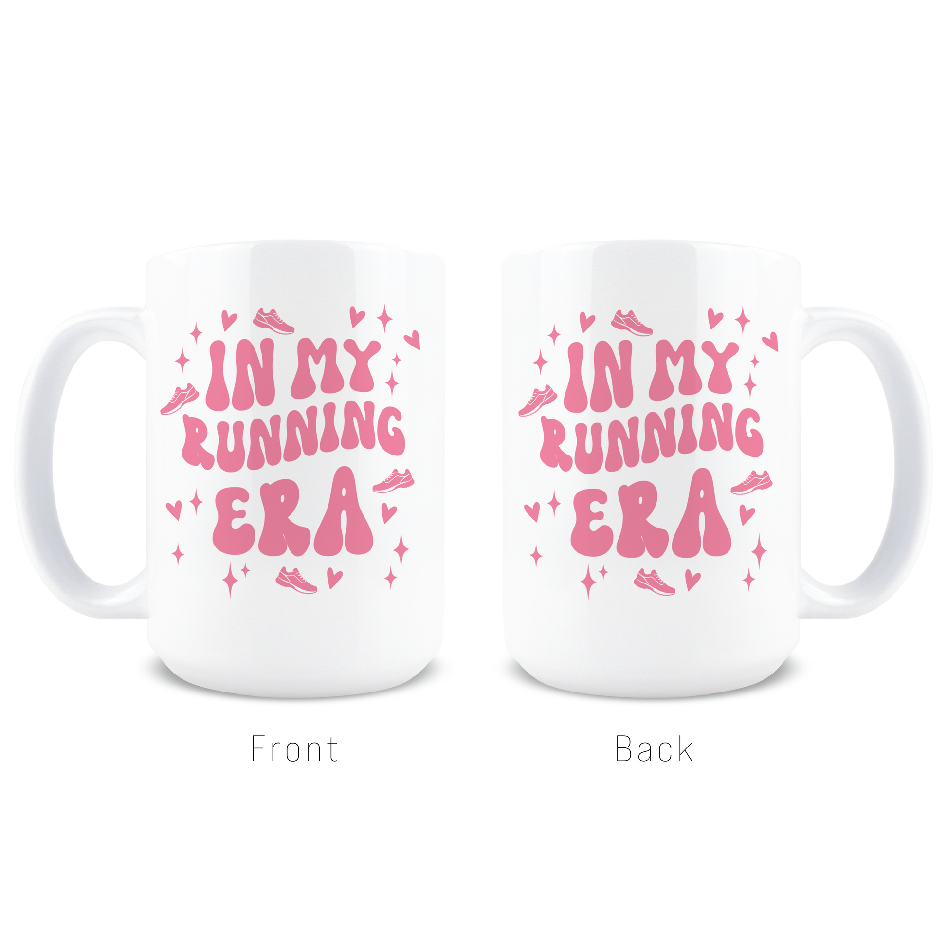 Promotional image for In My Running Era gift mug