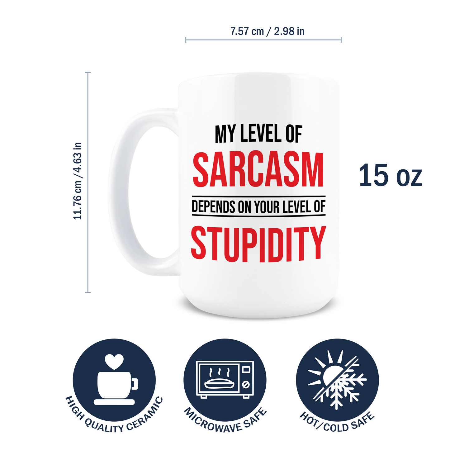 My Level of Sarcasm Coffee Mug