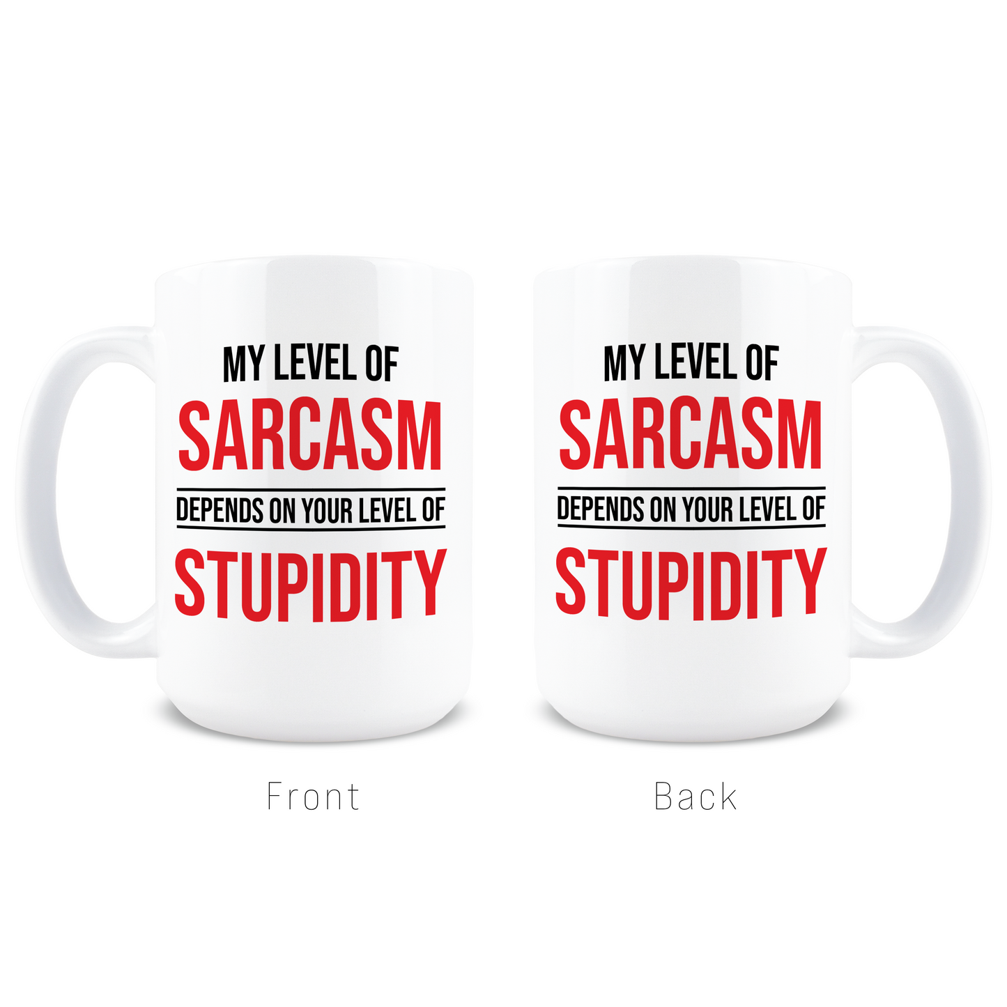 My Level of Sarcasm Coffee Mug
