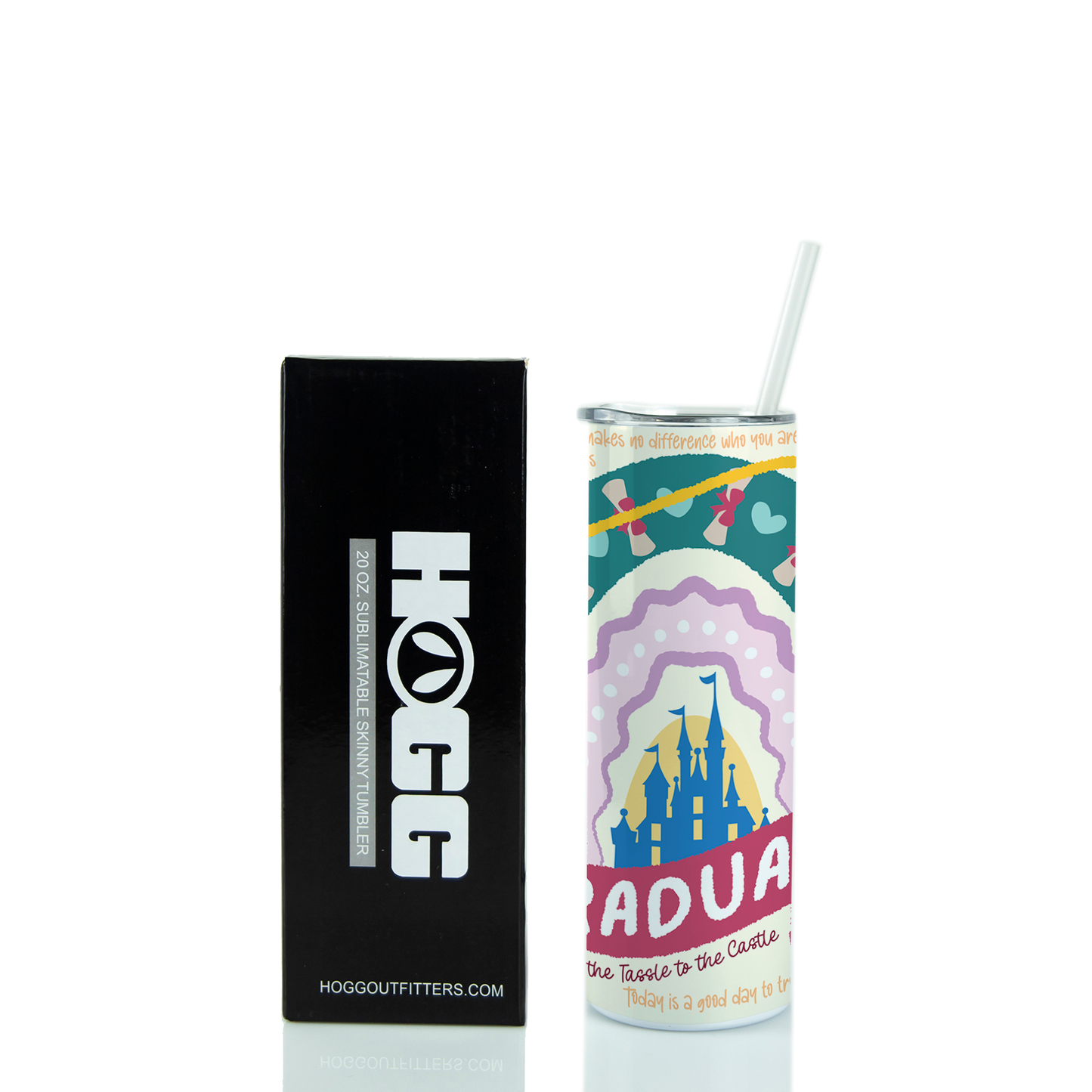 20oz Graduation Tumbler - Tassel to the Castle
