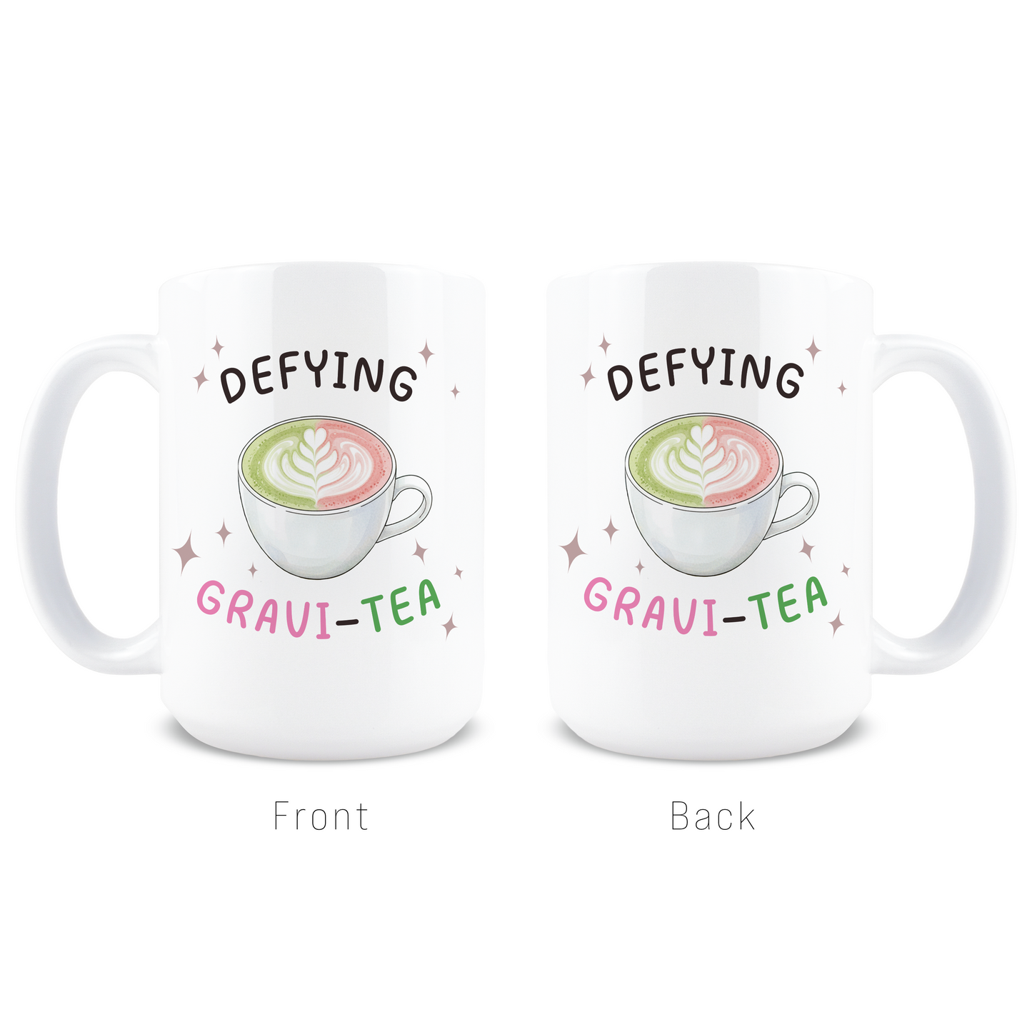Defying Gravi-Tea Coffee Mug