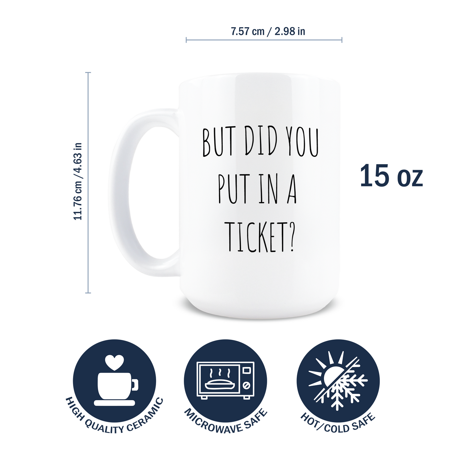 But Did You Put in a Ticket Coffee Mug