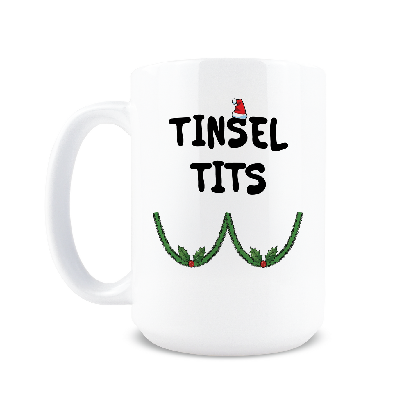 Tinsel Tits Christmas Coffee Mug