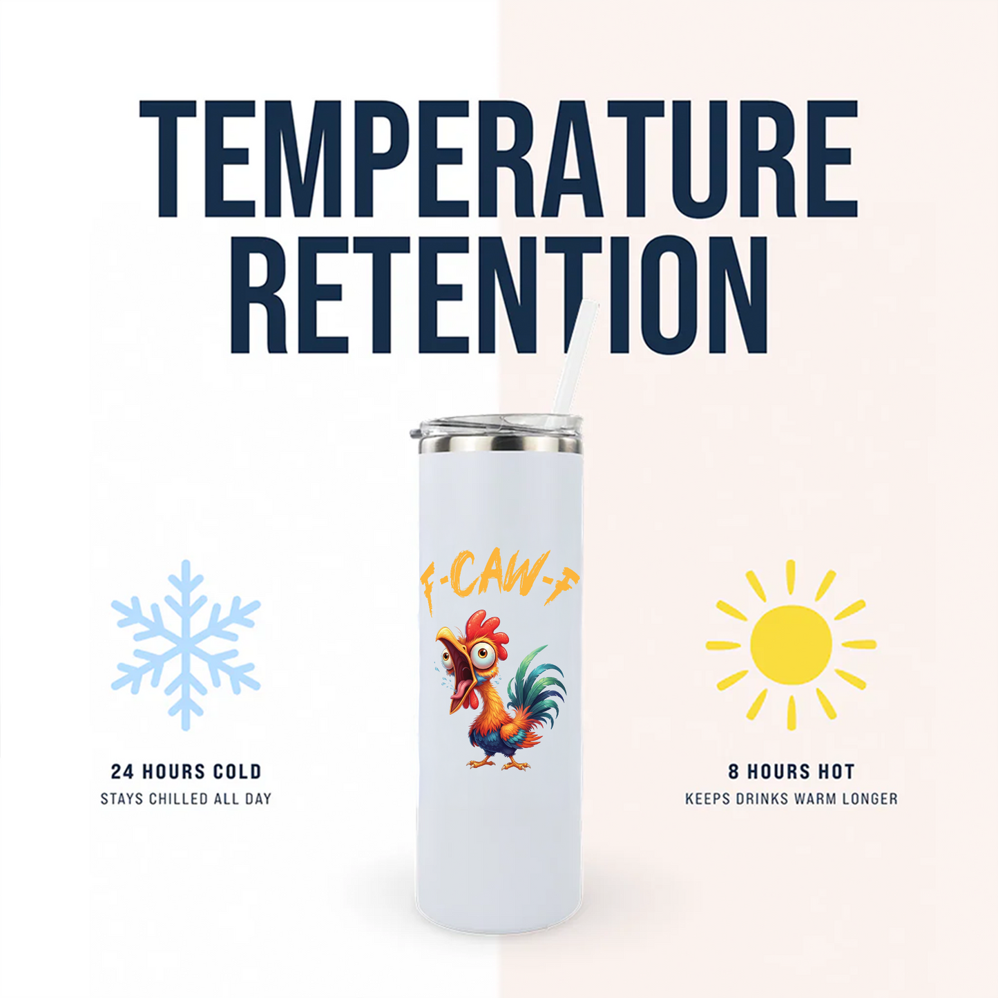 F-Caw-F 20oz Skinny Tumbler