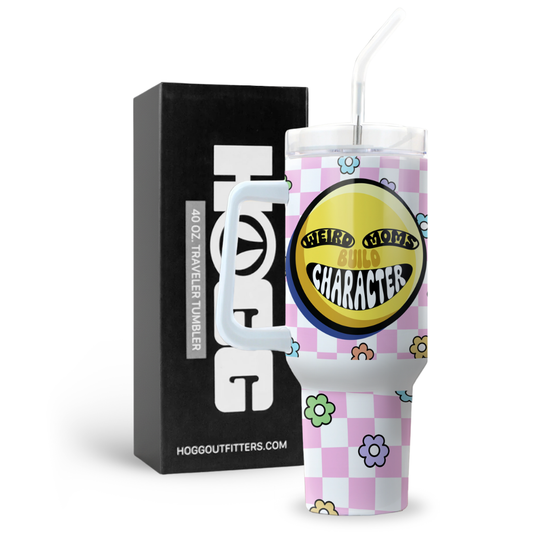40oz Traveler Tumbler for Mom - Funky Smile