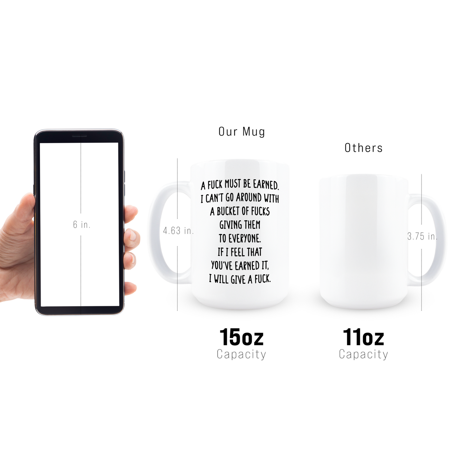 A Fuck Must Be Earned Coffee Mug