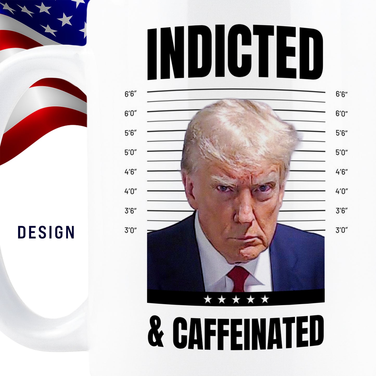 Indicted and Caffeinated Trump Mug